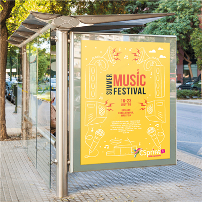 Affiche 120 x 176 cm (Abri Bus)