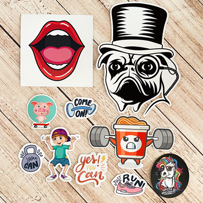 Stickers découpe simple (à l'unité)