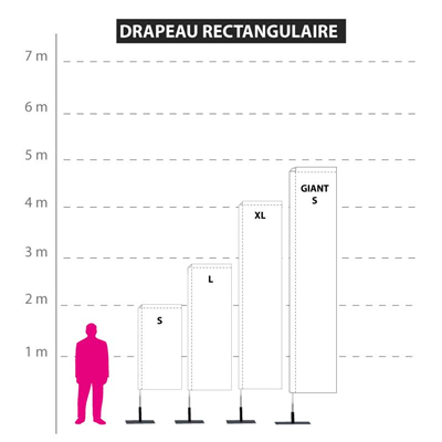 Oriflamme Rectangulaire