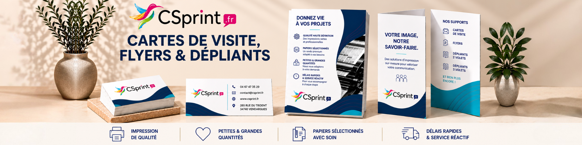 cartes de visite flyers