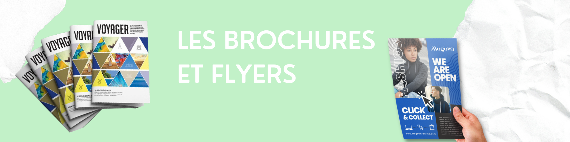 LES BROCHURES ET FLYERS